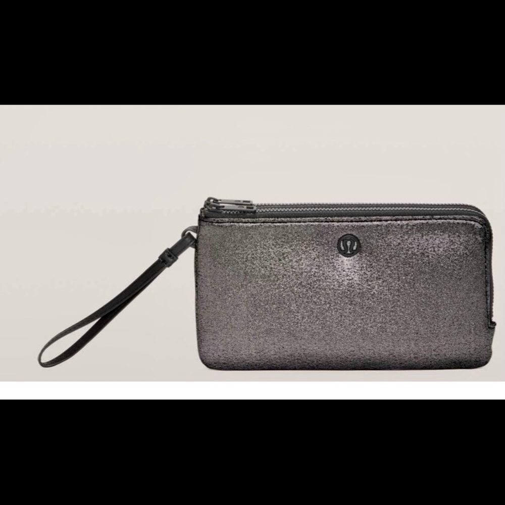 Lululemon+ Double Up Pouch+ Metallic Gray